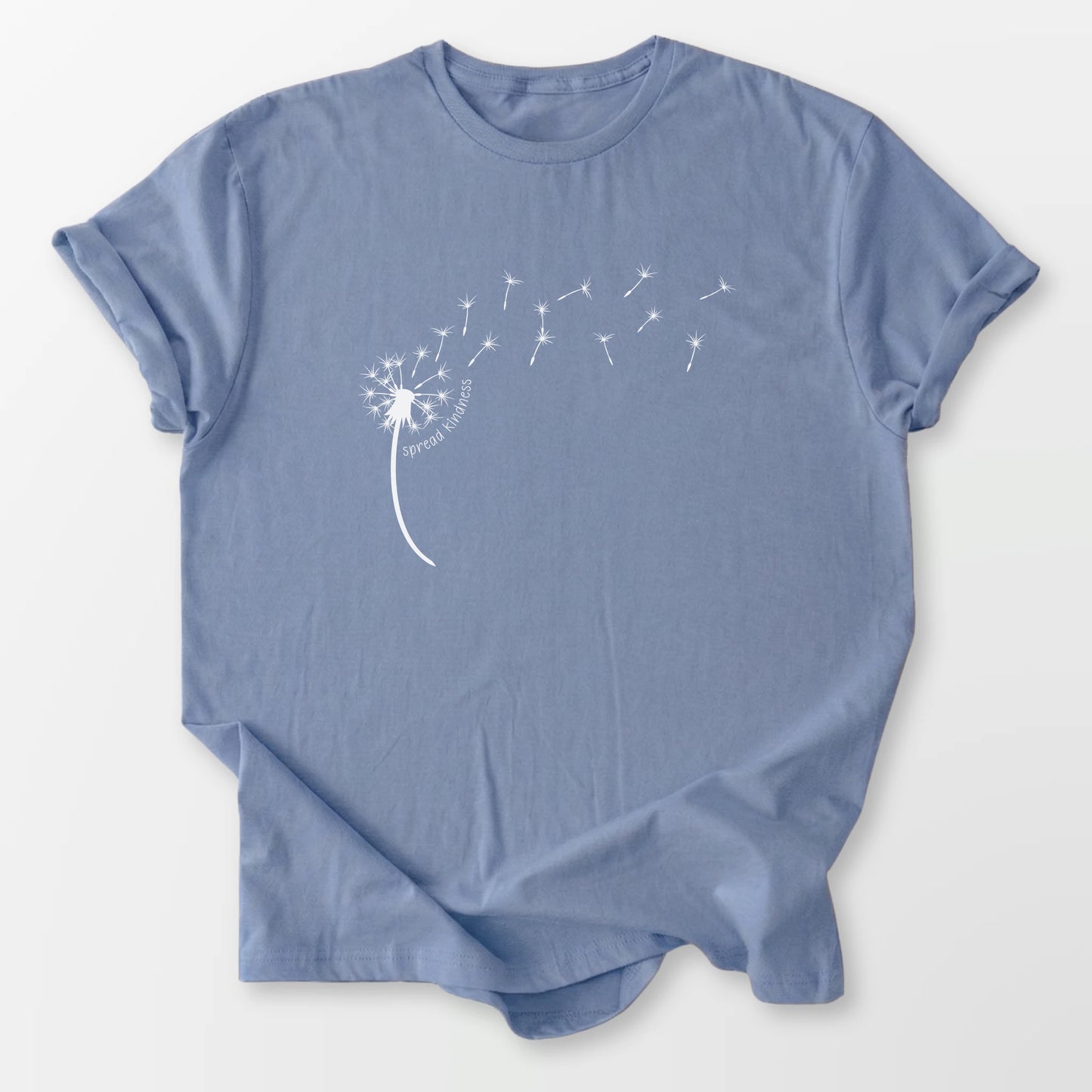 Kindness Dandelion Tee Stone Blue T-Shirt