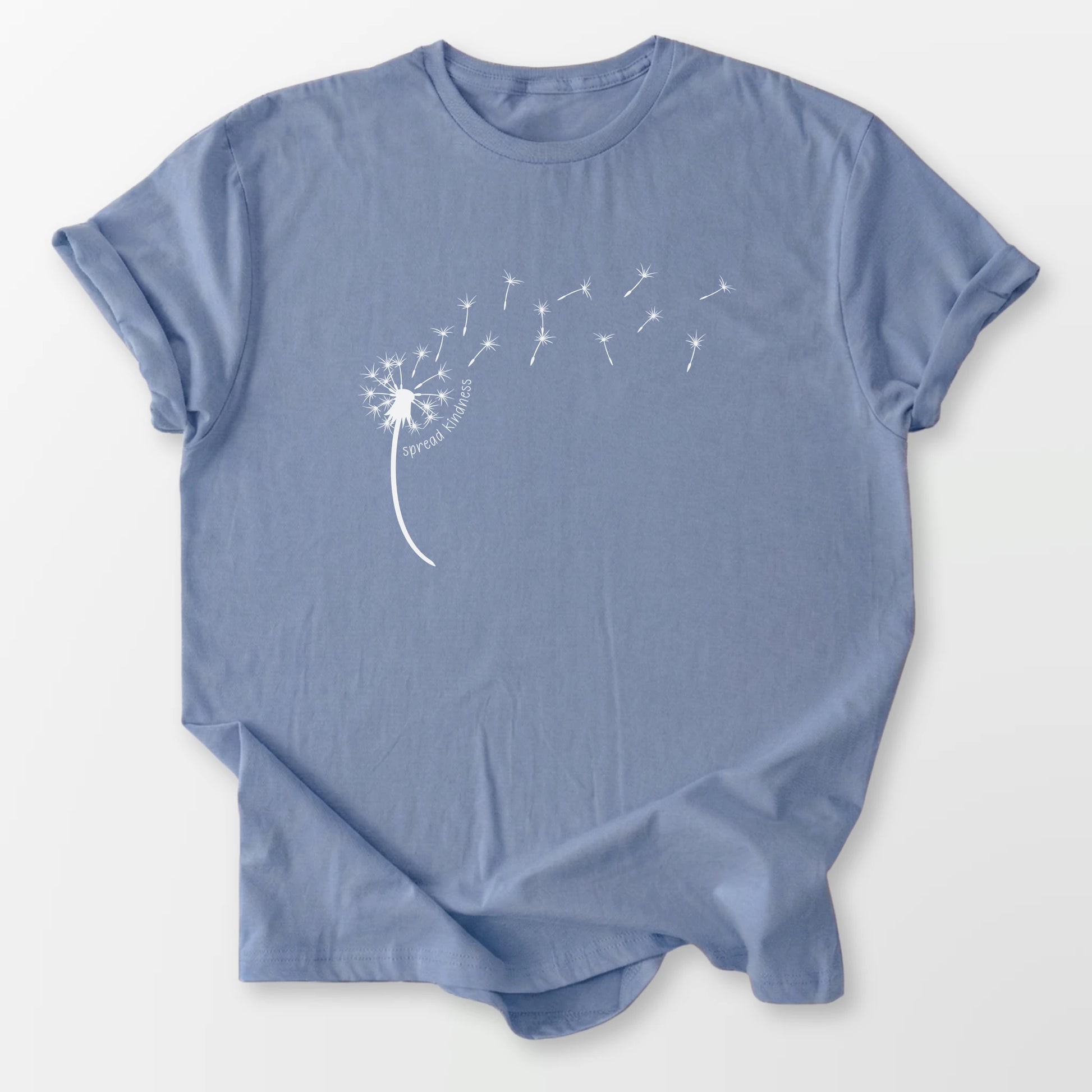 Kindness Dandelion Tee Stone Blue T-Shirt