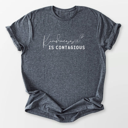 Kindness Is Contagious Tee Dark Heather Grey T-Shirt