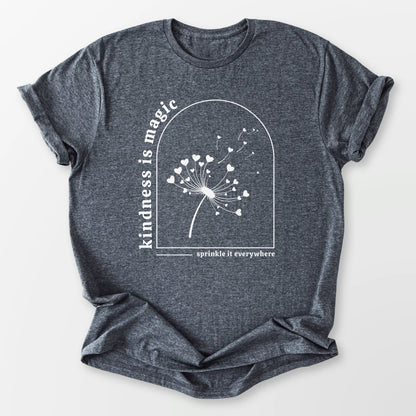 Kindness is Magic Tee Dark Heather Grey T-Shirt