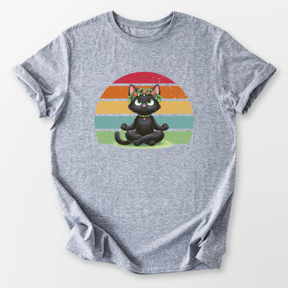 Kitty Sukhasana Tee Sport Grey T-Shirt