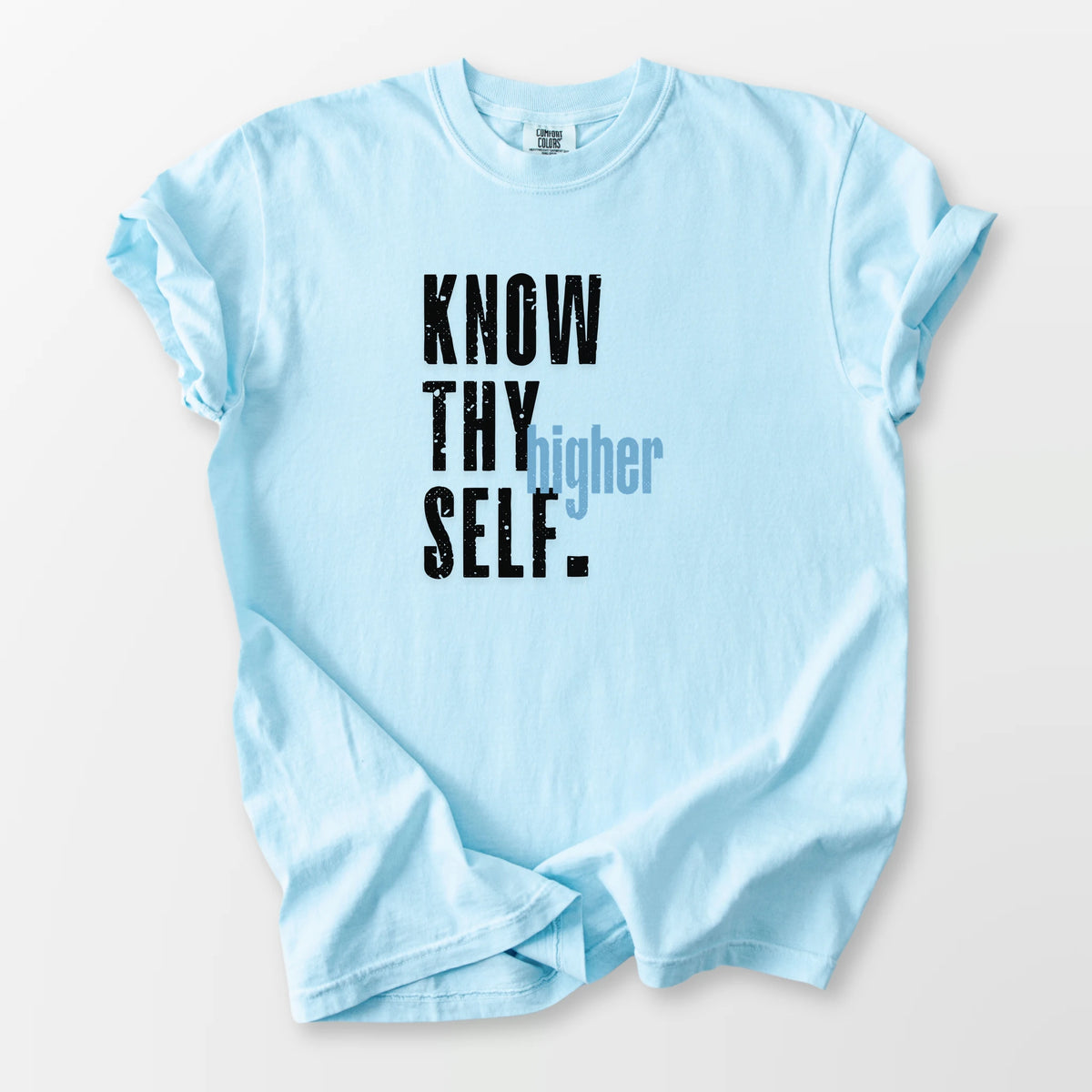 Know Thy Higher Self Comfort Tee Chambray T-Shirt