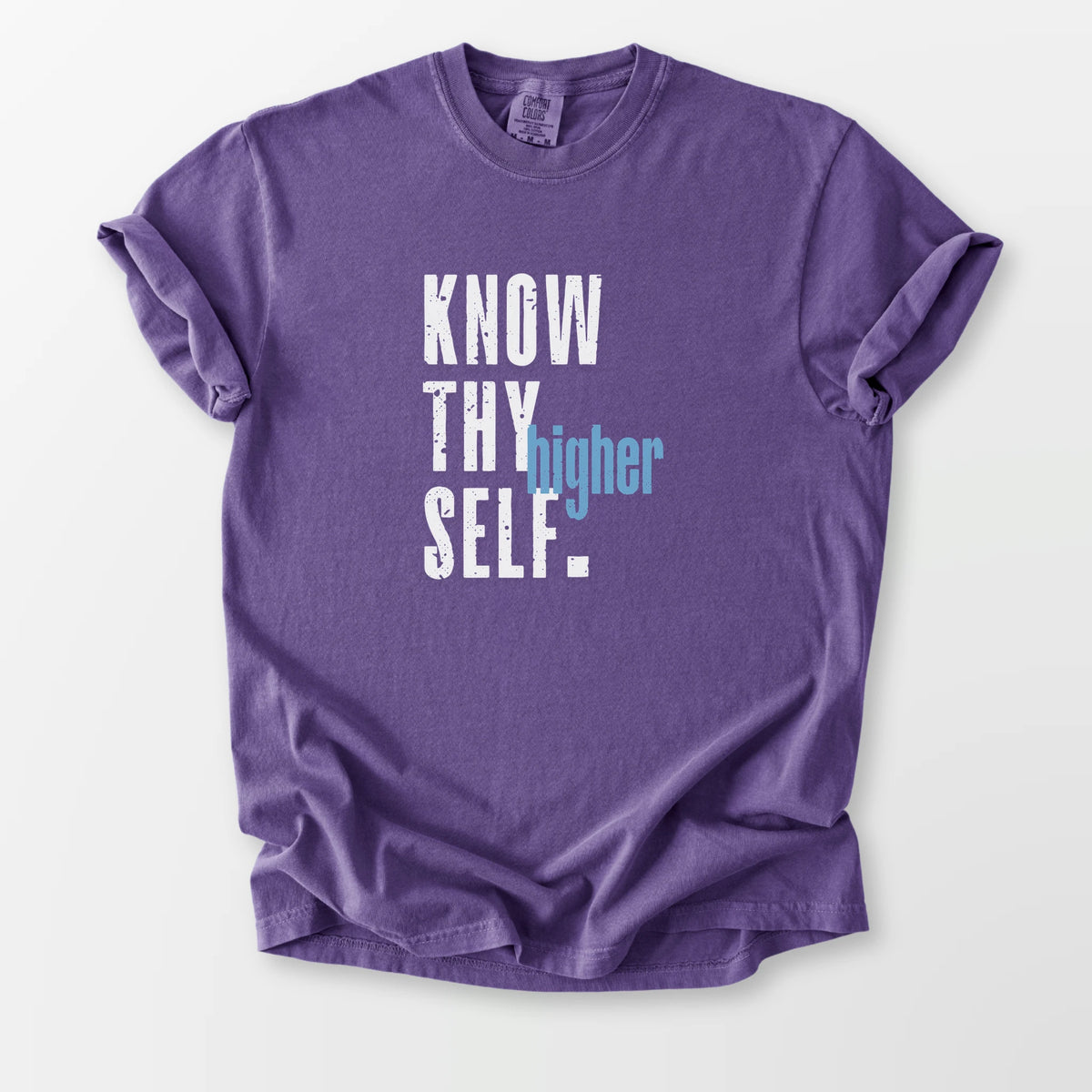 Know Thy Higher Self Comfort Tee Grape T-Shirt