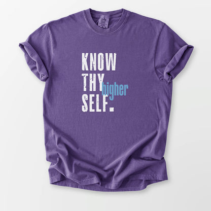Know Thy Higher Self Comfort Tee Grape T-Shirt