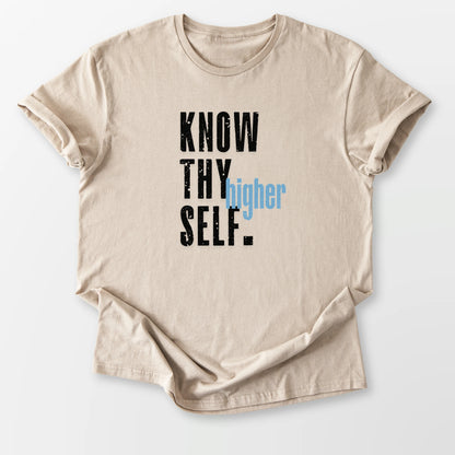 Know Thy Higher Self Tee Sand T-Shirt