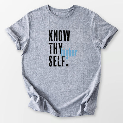Know Thy Higher Self Tee Sport Grey T-Shirt