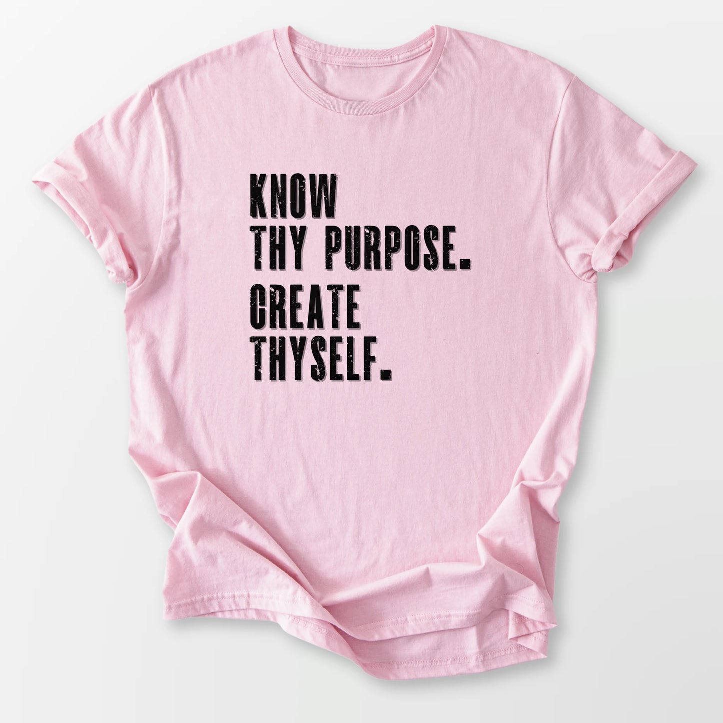 Know Thy Purpose Tee Light Pink T-Shirt