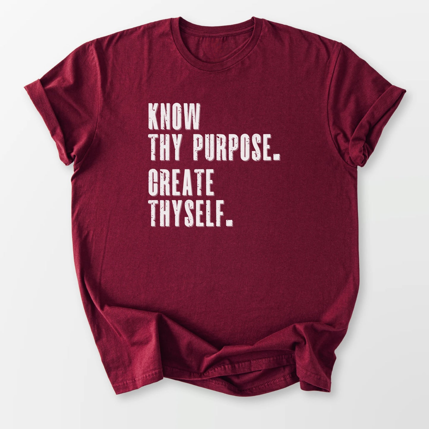 Know Thy Purpose Tee Maroon T-Shirt