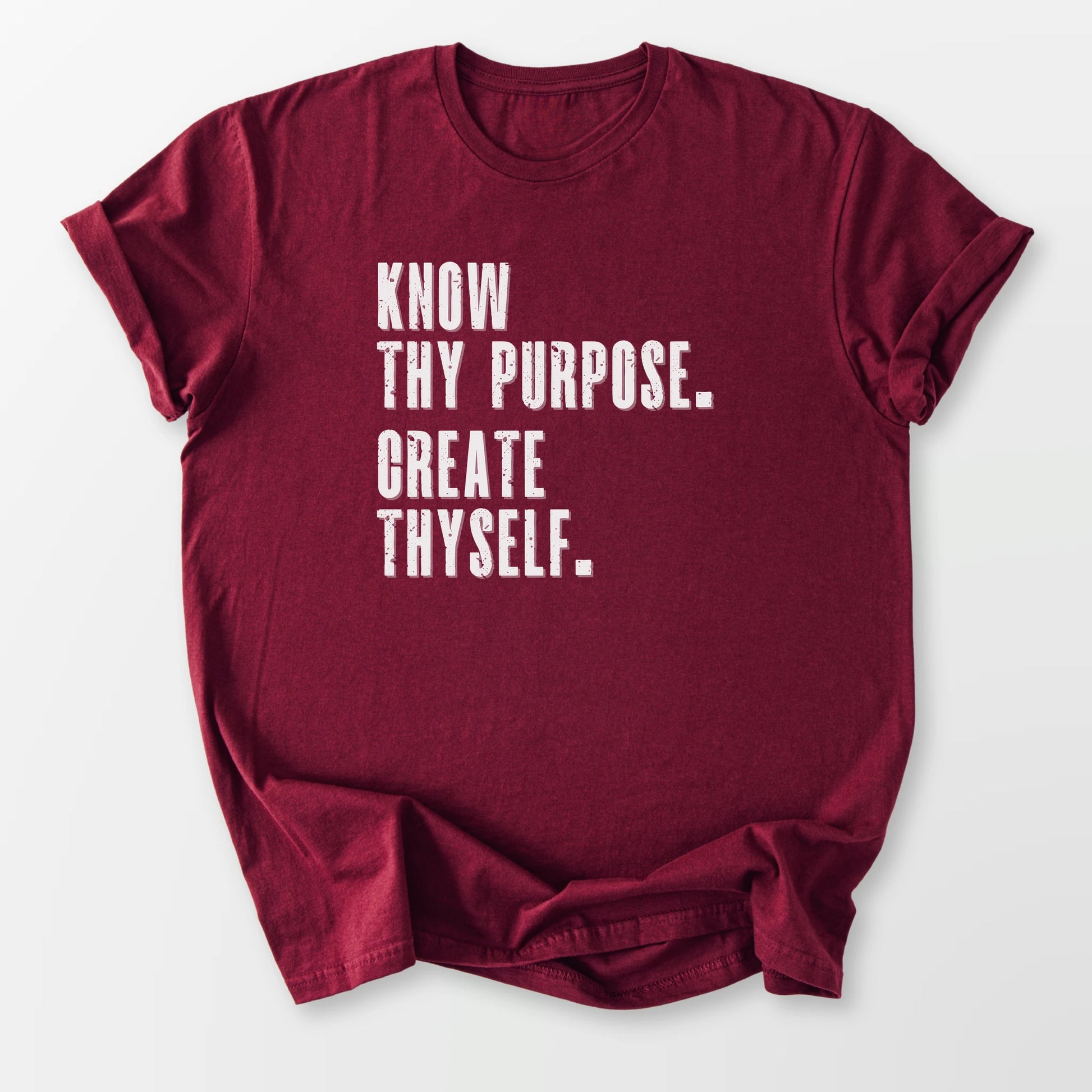 Know Thy Purpose Tee Maroon T-Shirt