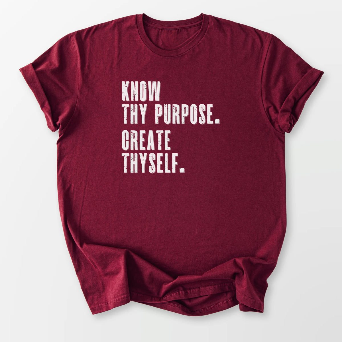Know Thy Purpose Tee Maroon T-Shirt