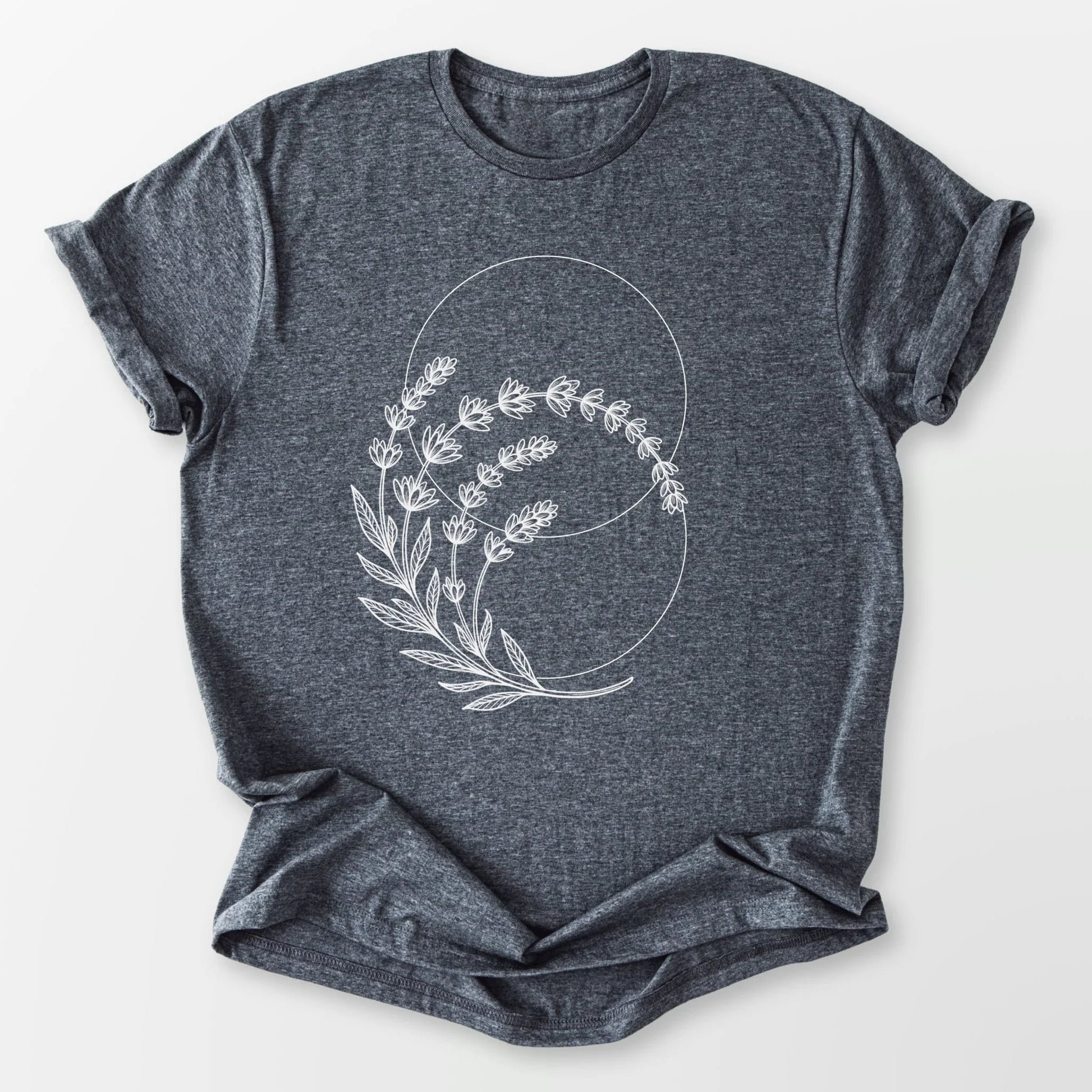 Lavender Harmony Tee Dark Heather Grey T-Shirt