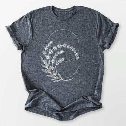 Lavender Harmony Tee Dark Heather Grey T-Shirt