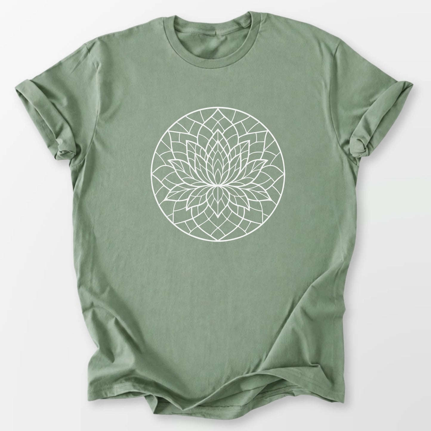 Layered Lotus Tee Sage T-Shirt