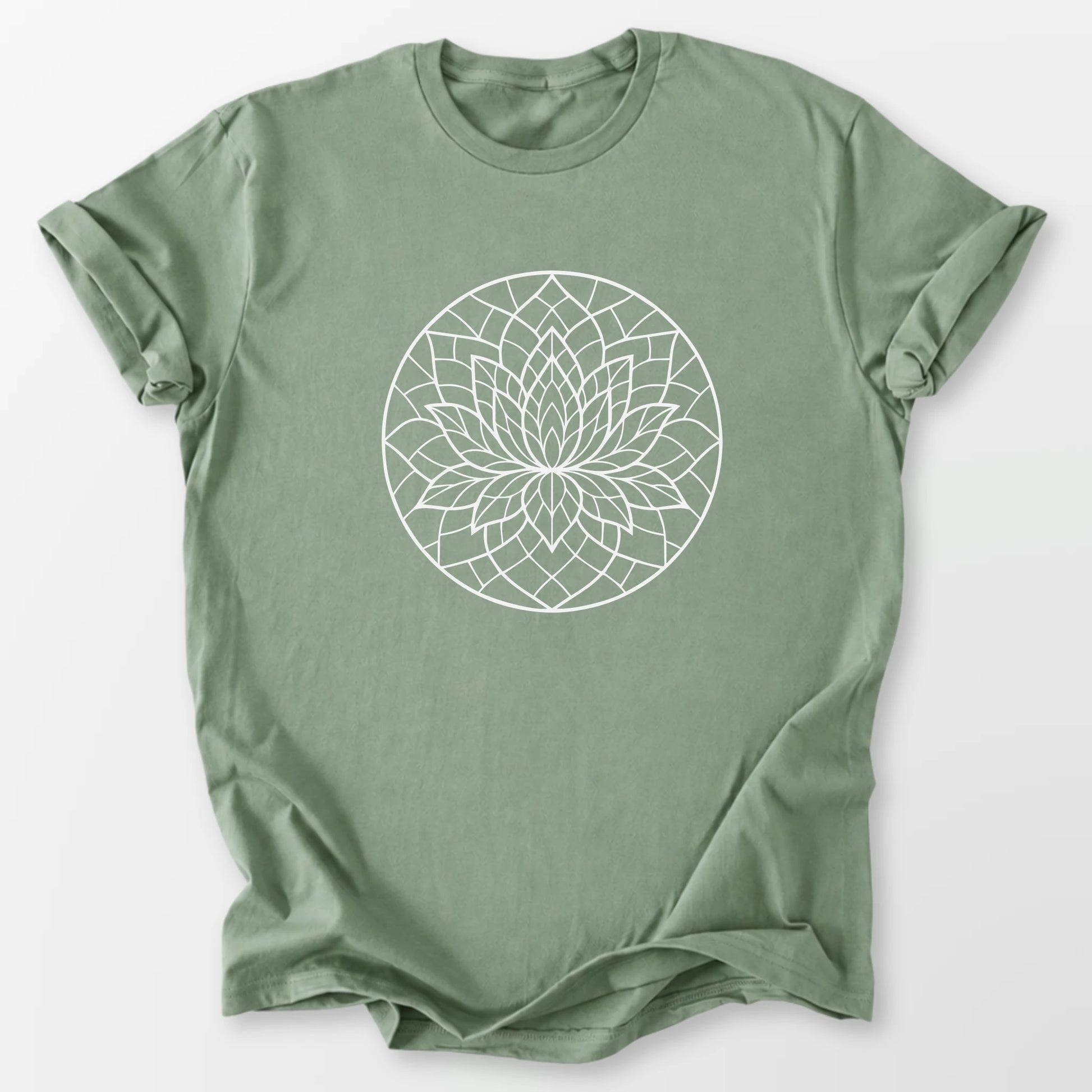 Layered Lotus Tee Sage T-Shirt