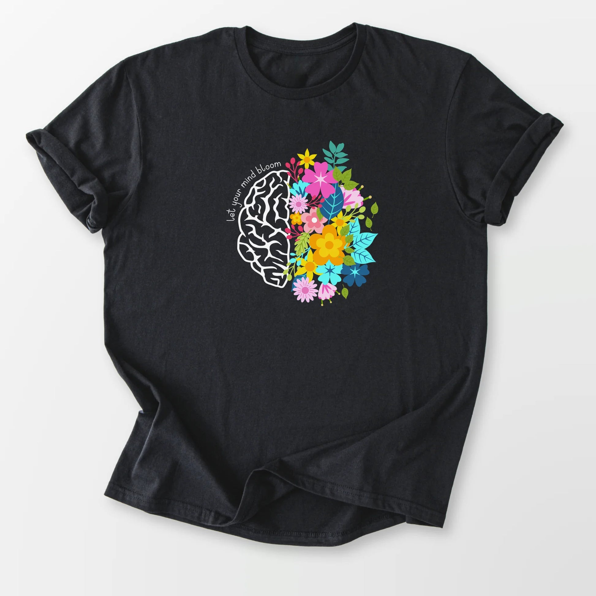 Let Your Mind Bloom Tee Black T-Shirt