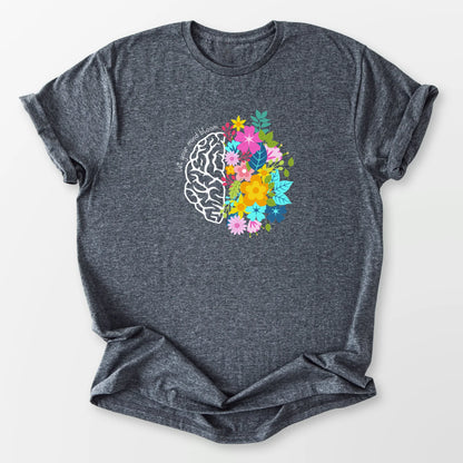 Let Your Mind Bloom Tee Dark Heather Grey T-Shirt