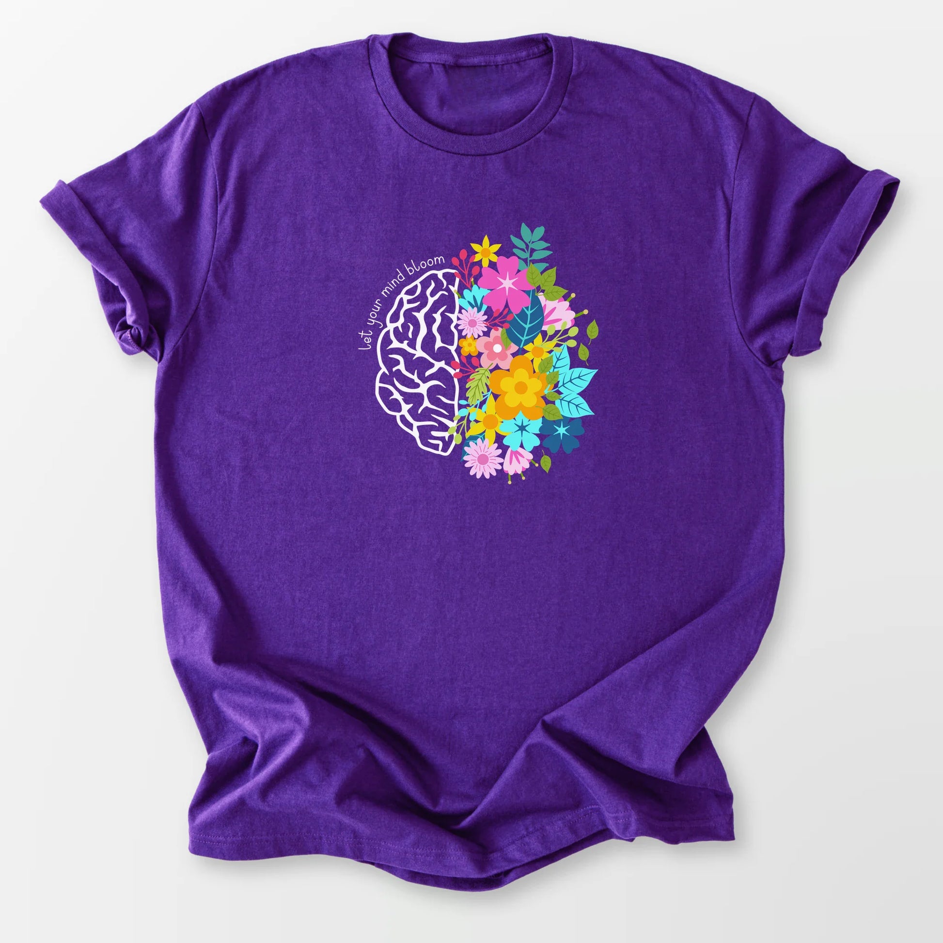 Let Your Mind Bloom Tee Purple T-Shirt