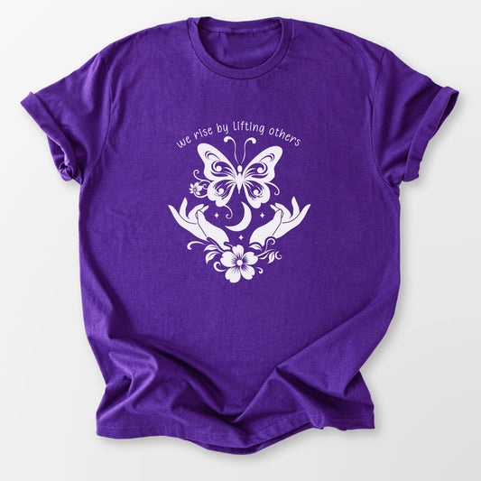 Lifting Others Tee Purple T-Shirt