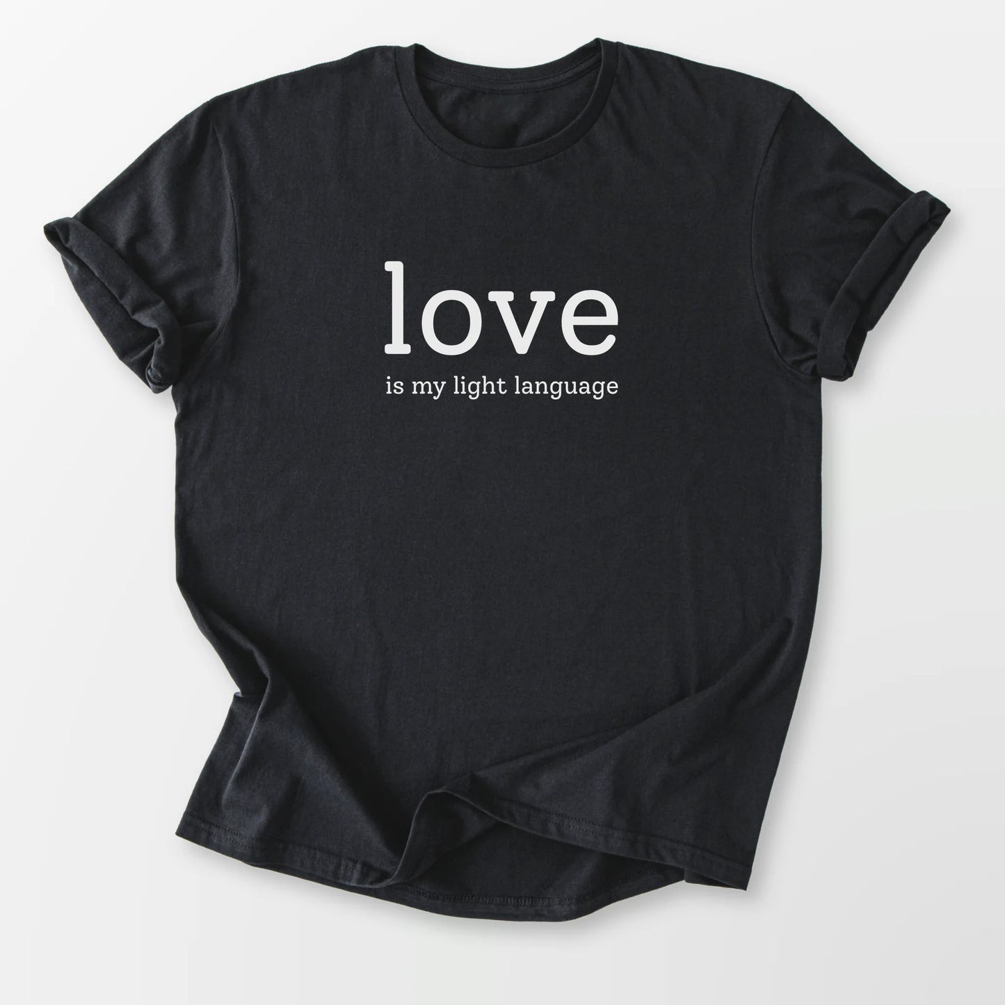 Light Language Tee Black T-Shirt