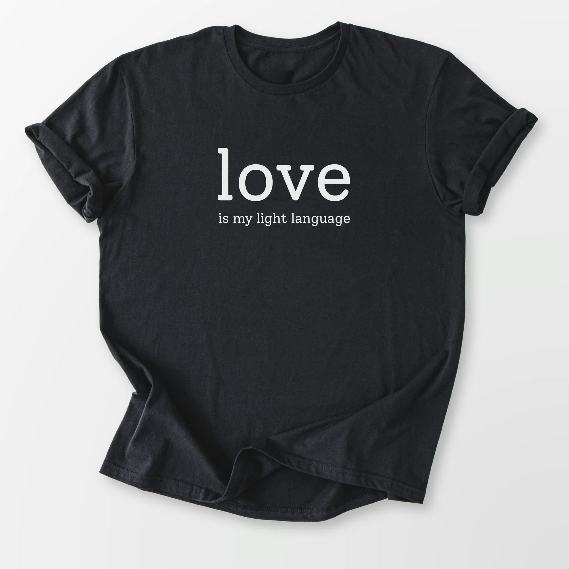 Light Language Tee Black T-Shirt