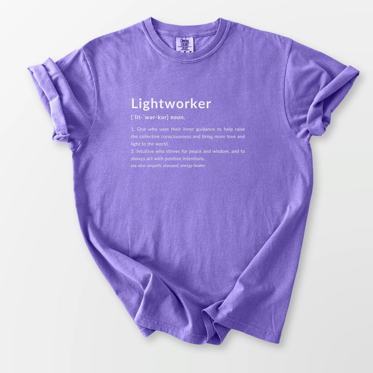 Lightworker Definition Comfort Tee Violet T-Shirt