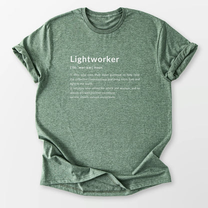 Lightworker Definition Tee Heather Military Green T-Shirt