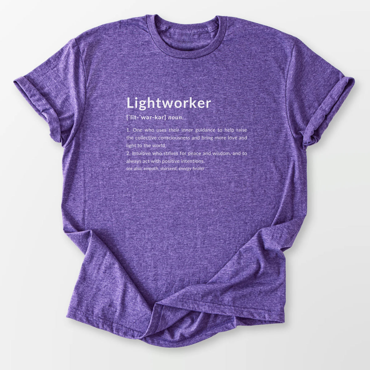 Lightworker Definition Tee Heather Purple T-Shirt