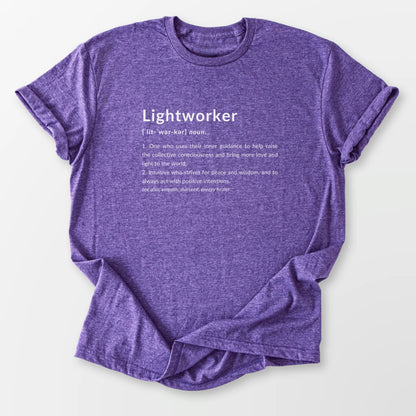 Lightworker Definition Tee Heather Purple T-Shirt