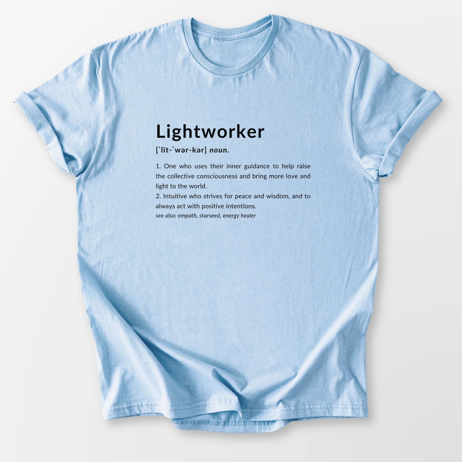 Lightworker Definition Tee Light Blue T-Shirt