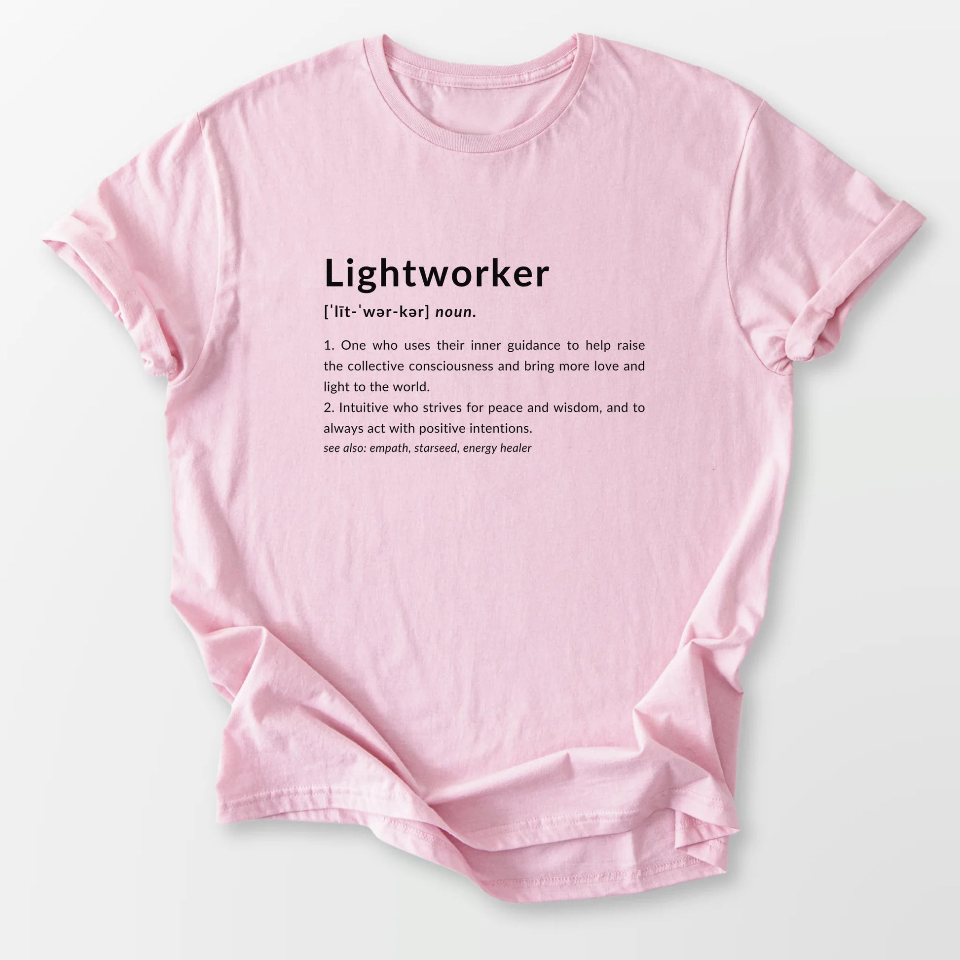 Lightworker Definition Tee Light Pink T-Shirt