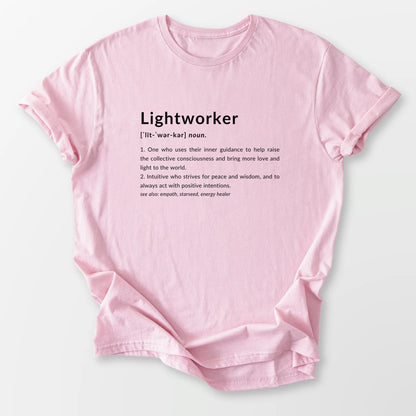 Lightworker Definition Tee Light Pink T-Shirt