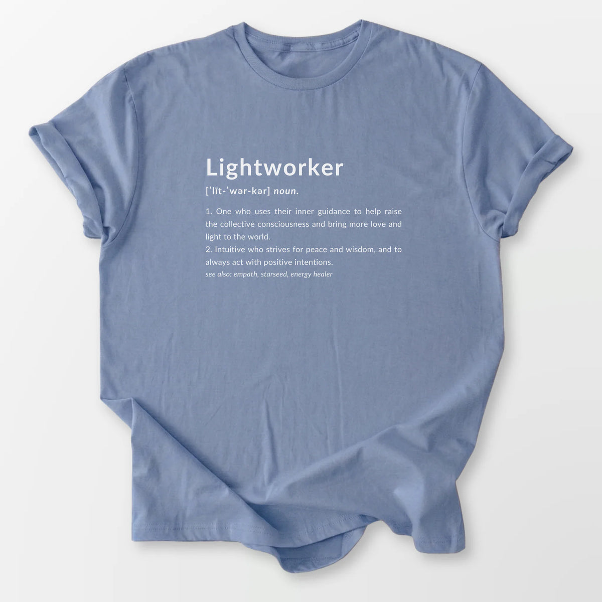 Lightworker Definition Tee Stone Blue T-Shirt