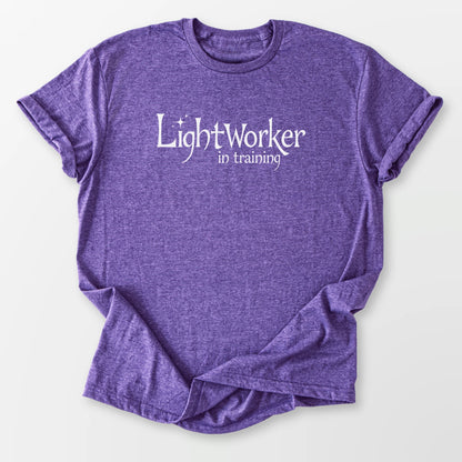Lightworker in Training Tee Heather Purple T-Shirt