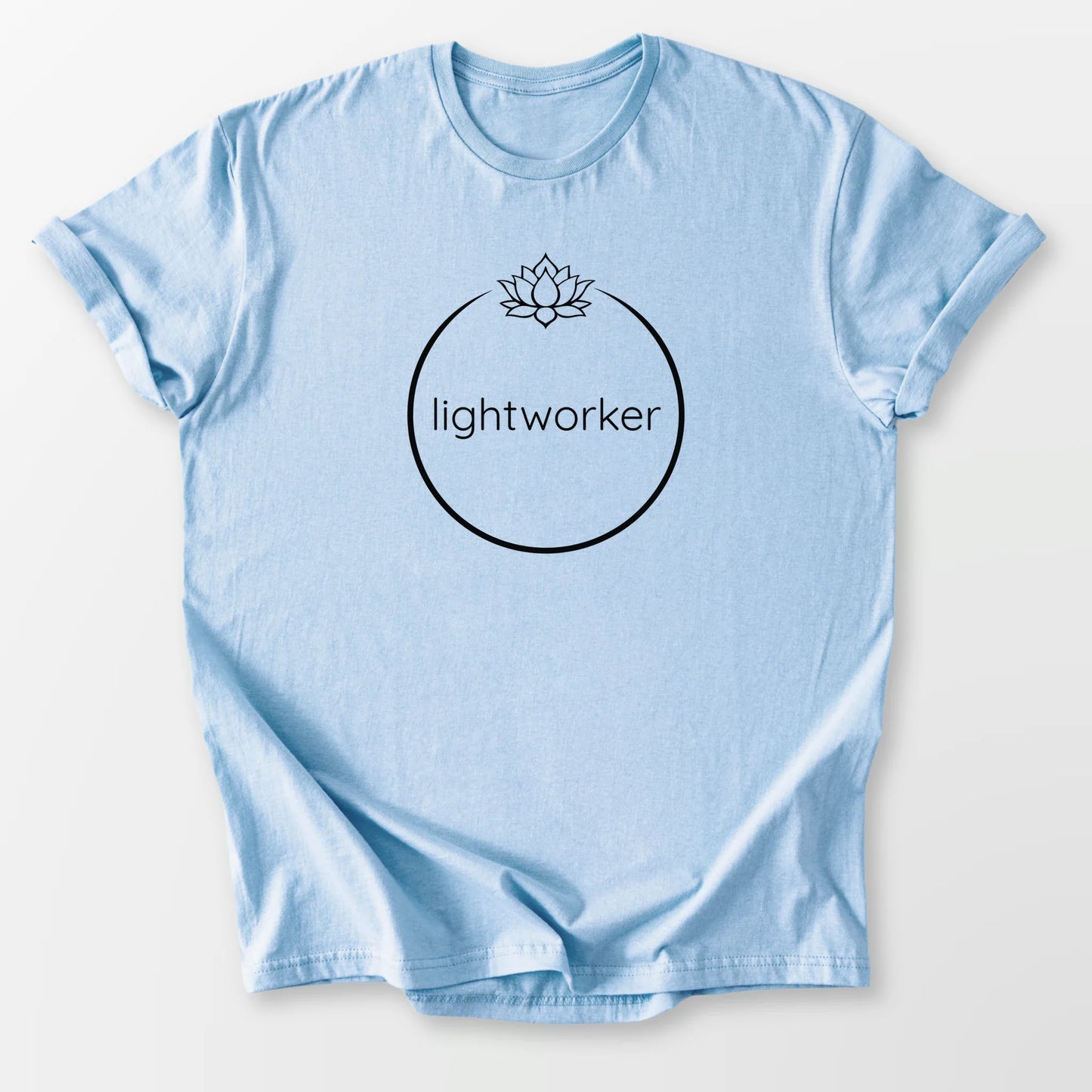 Lightworker Lotus Bloom Tee Light Blue T-Shirt
