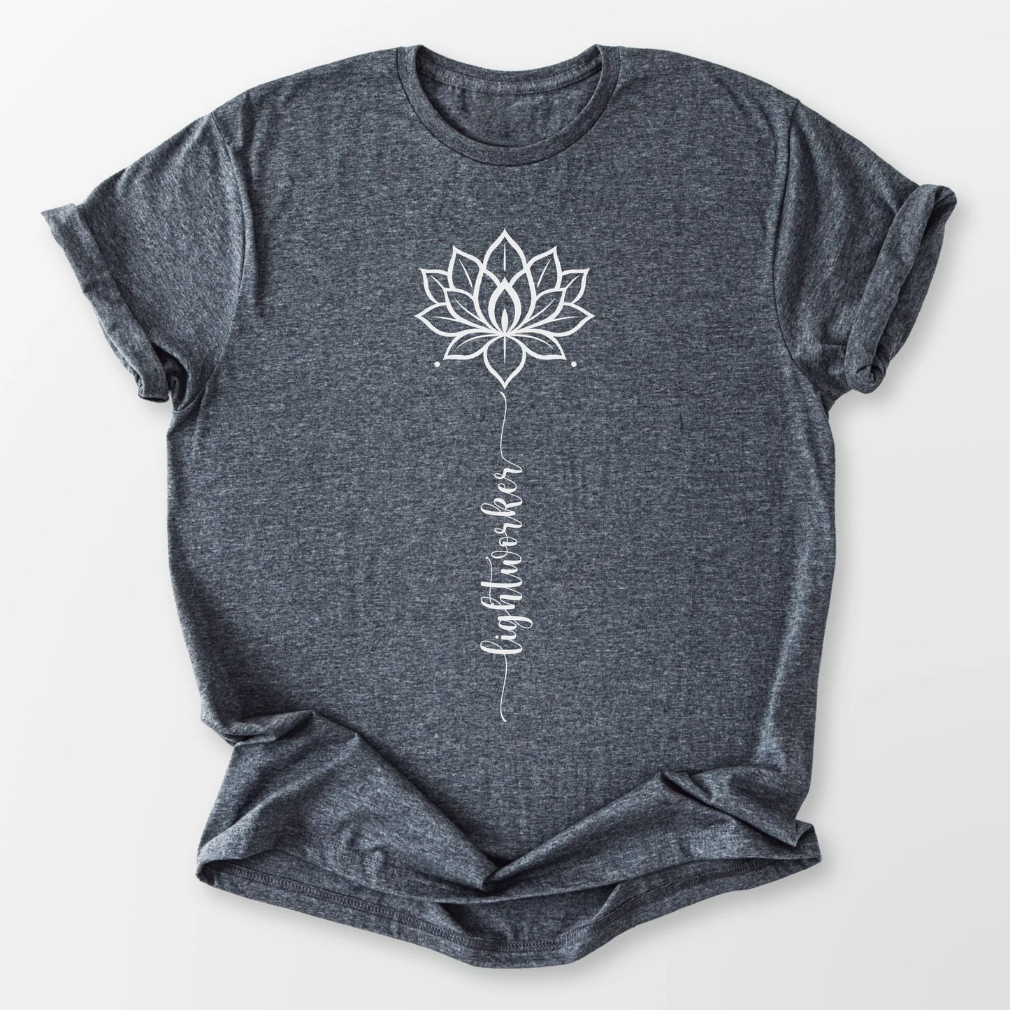 Lightworker Lotus Tee Dark Heather Grey T-Shirt