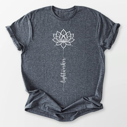 Lightworker Lotus Tee Dark Heather Grey T-Shirt