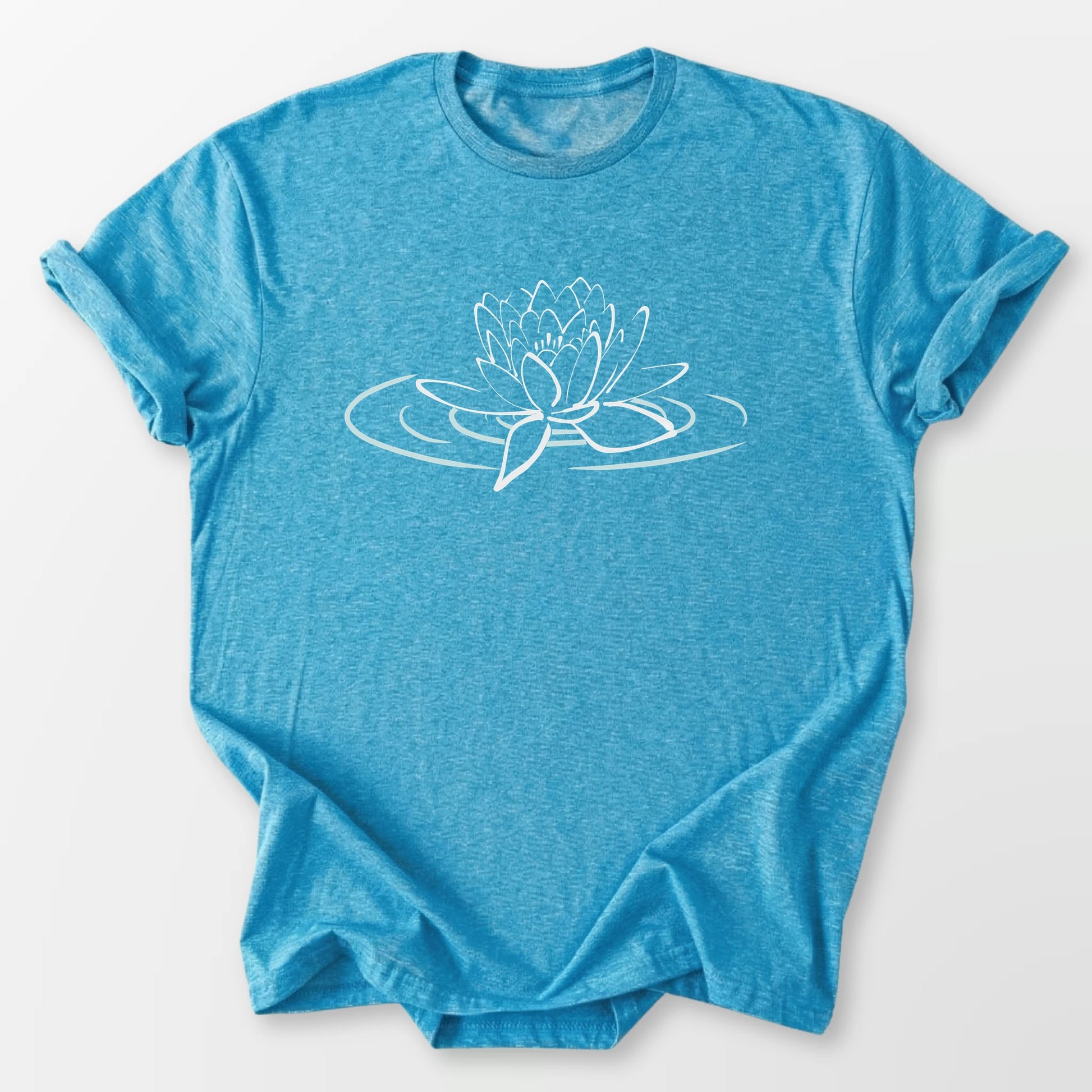 Lotus Afloat Tee Heather Sapphire T-Shirt