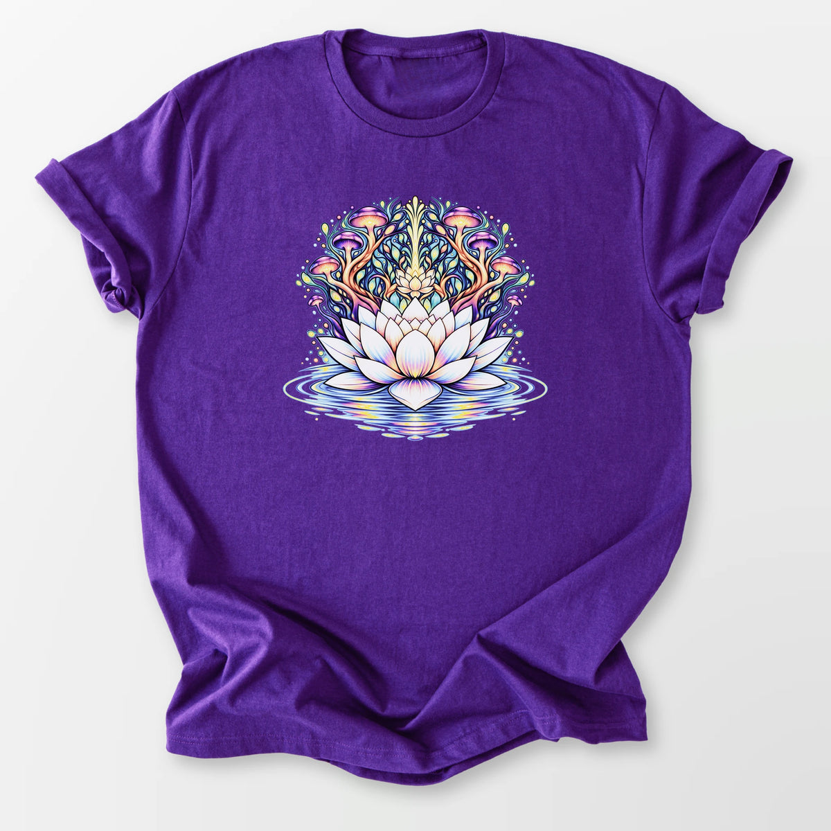 Lotus Mushrooms Tee Purple T-Shirt