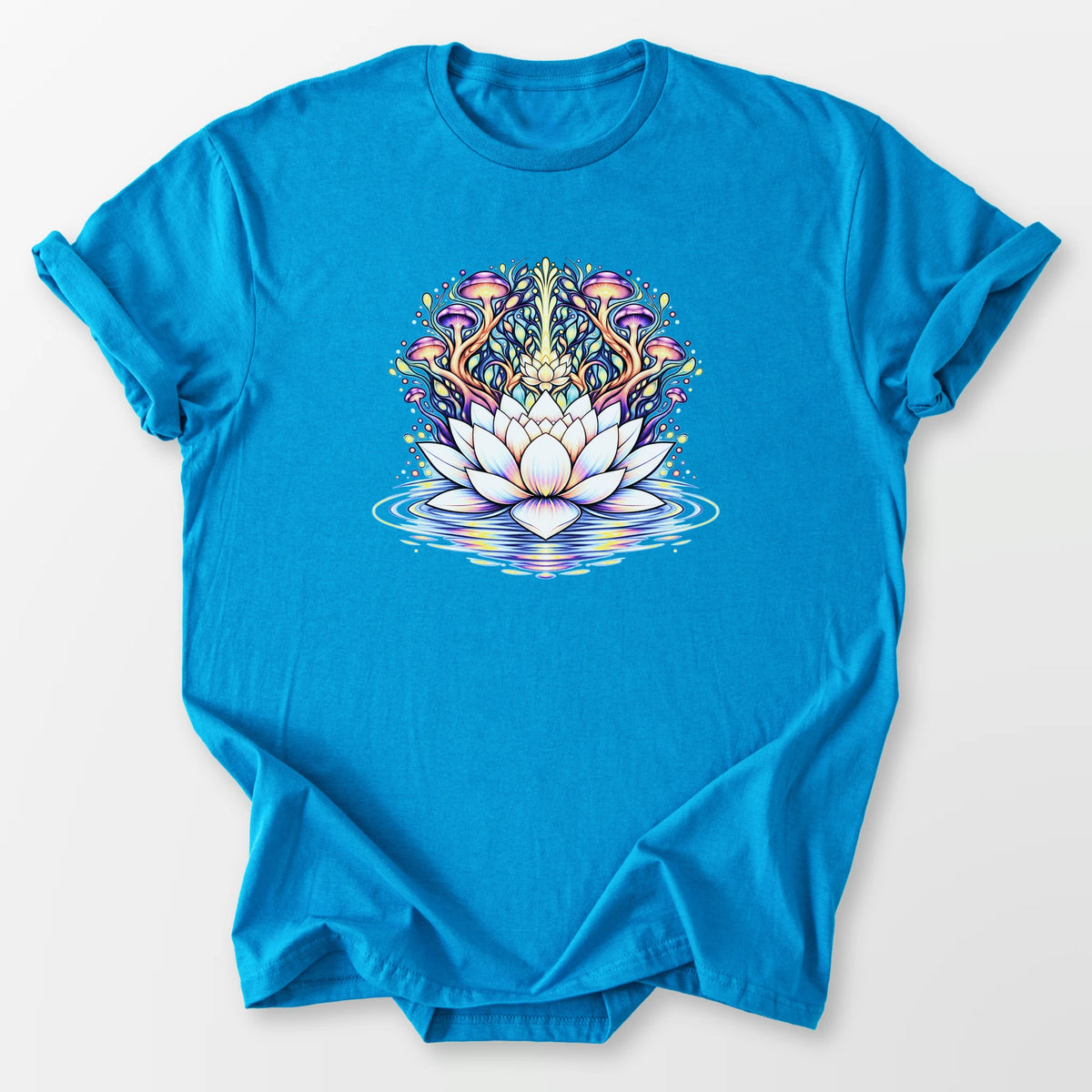 Lotus Mushrooms Tee Sapphire T-Shirt