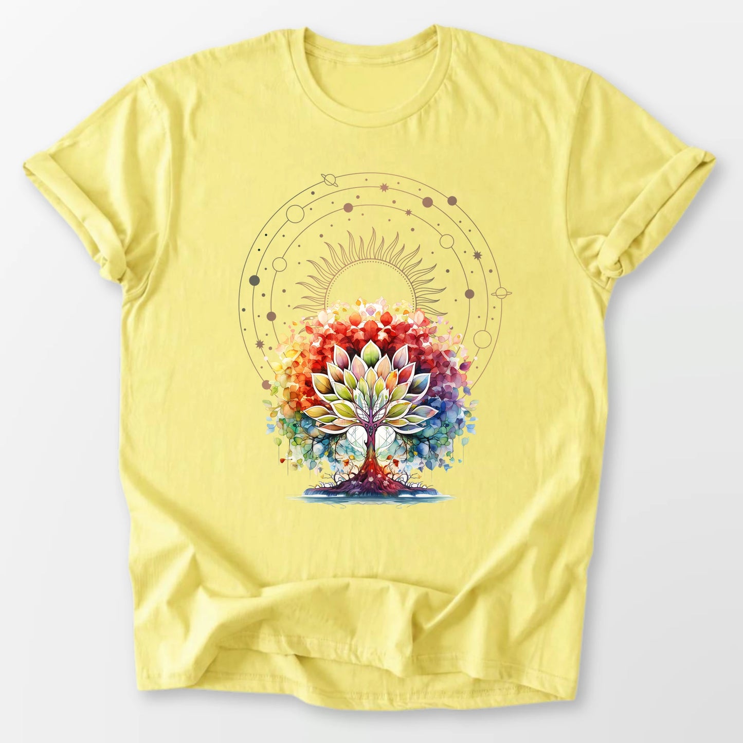 Lotus Tree of Life Tee Cornsilk T-Shirt