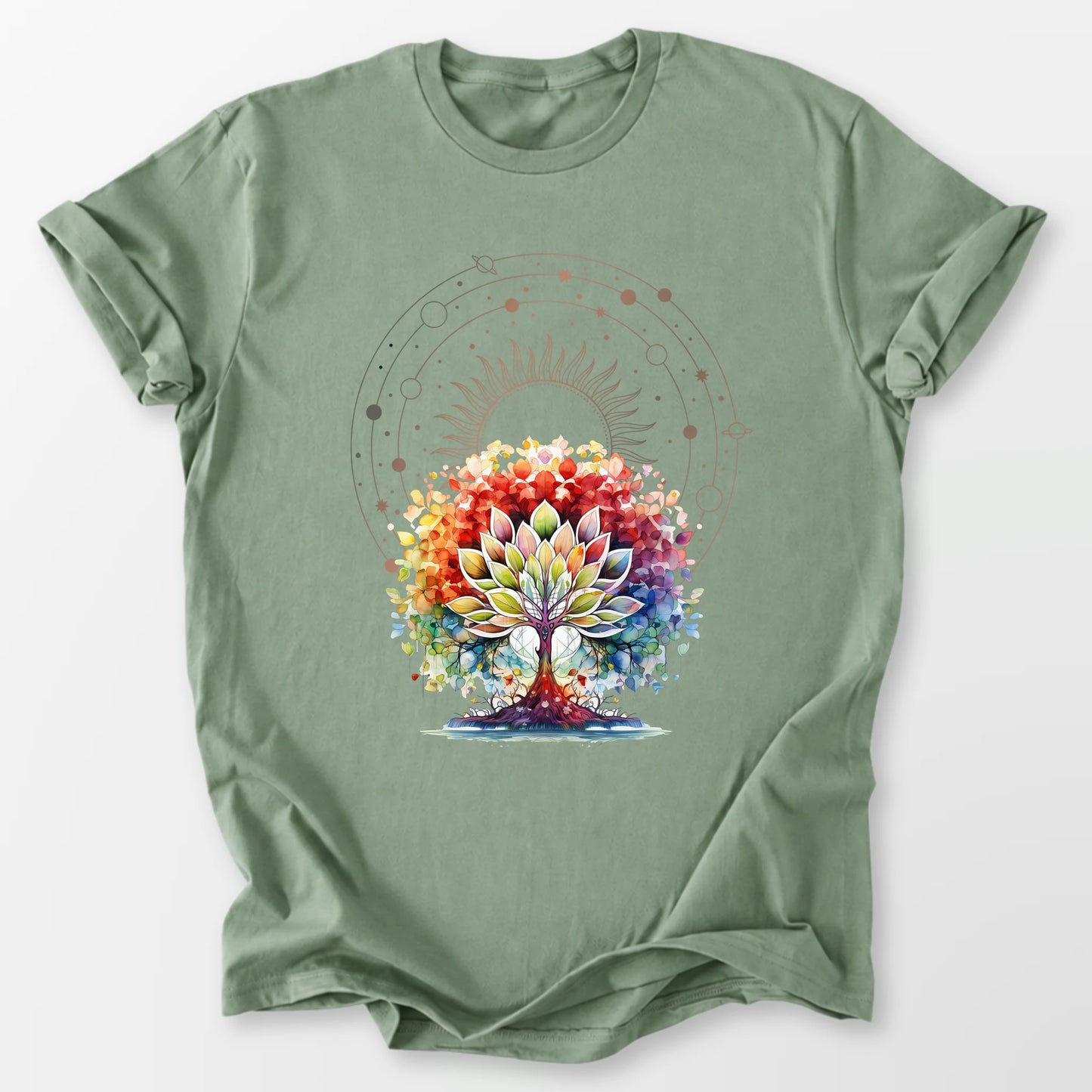 Lotus Tree of Life Tee Sage T-Shirt