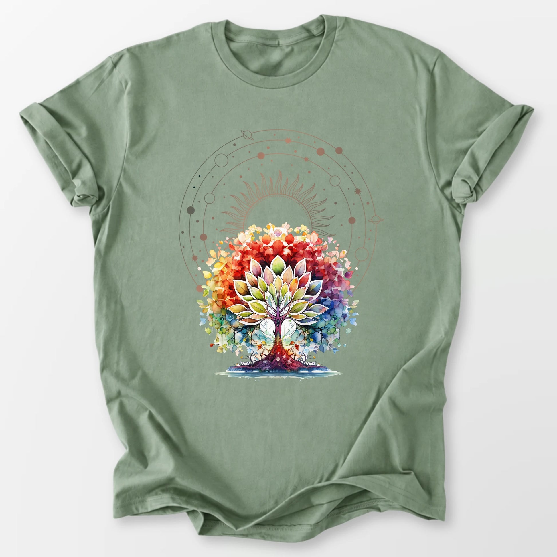 Lotus Tree of Life Tee Sage T-Shirt