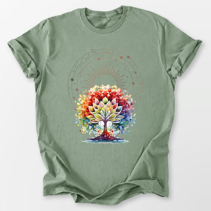 Lotus Tree of Life Tee Sage T-Shirt