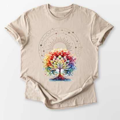 Lotus Tree of Life Tee Sand T-Shirt