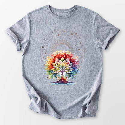 Lotus Tree of Life Tee Sport Grey T-Shirt