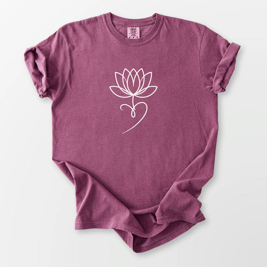 Lotus With Love Comfort Tee Berry T-Shirt