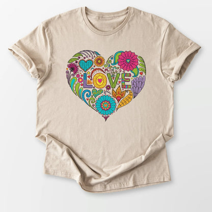 Love in Full Color Tee Sand T-Shirt