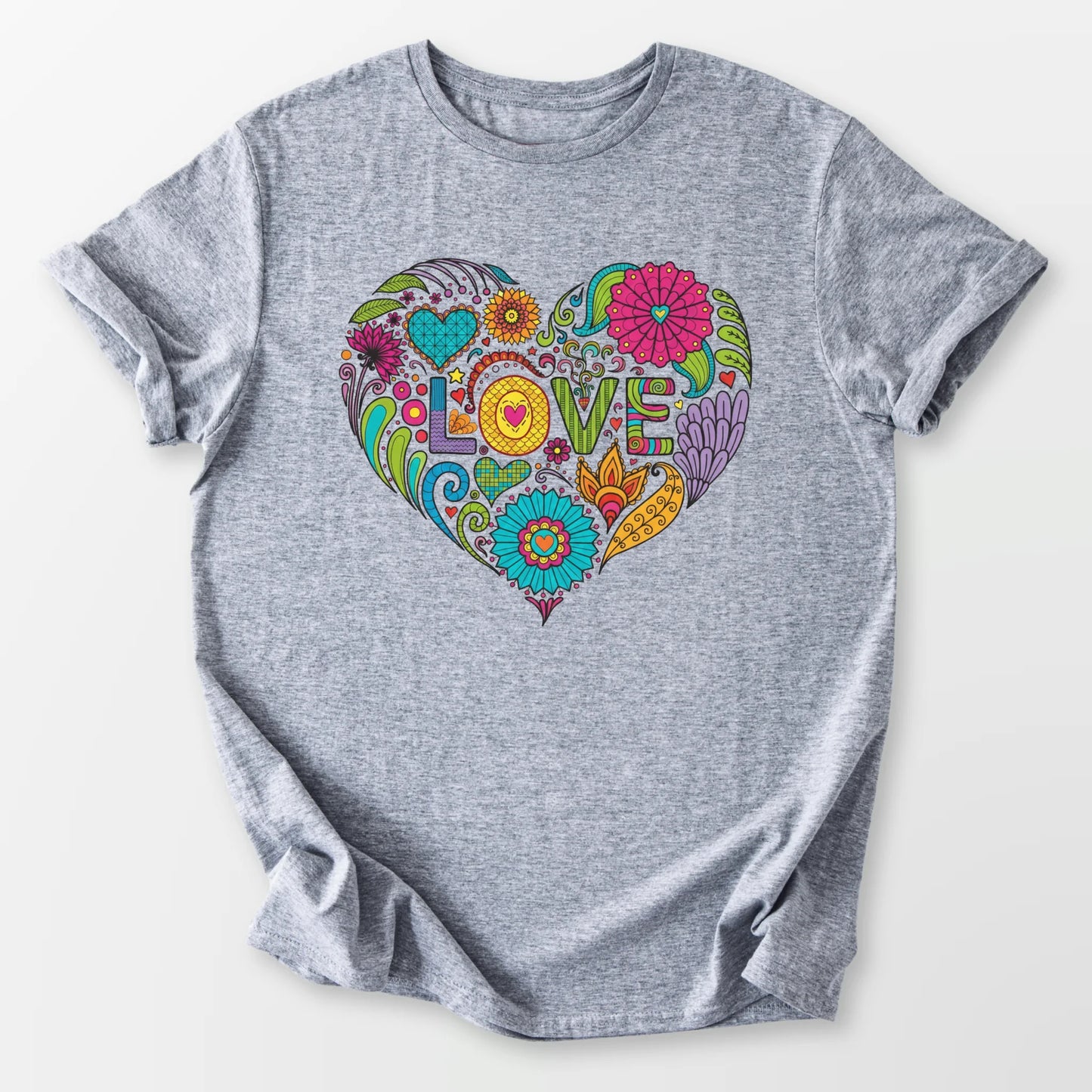 Love in Full Color Tee Sport Grey T-Shirt