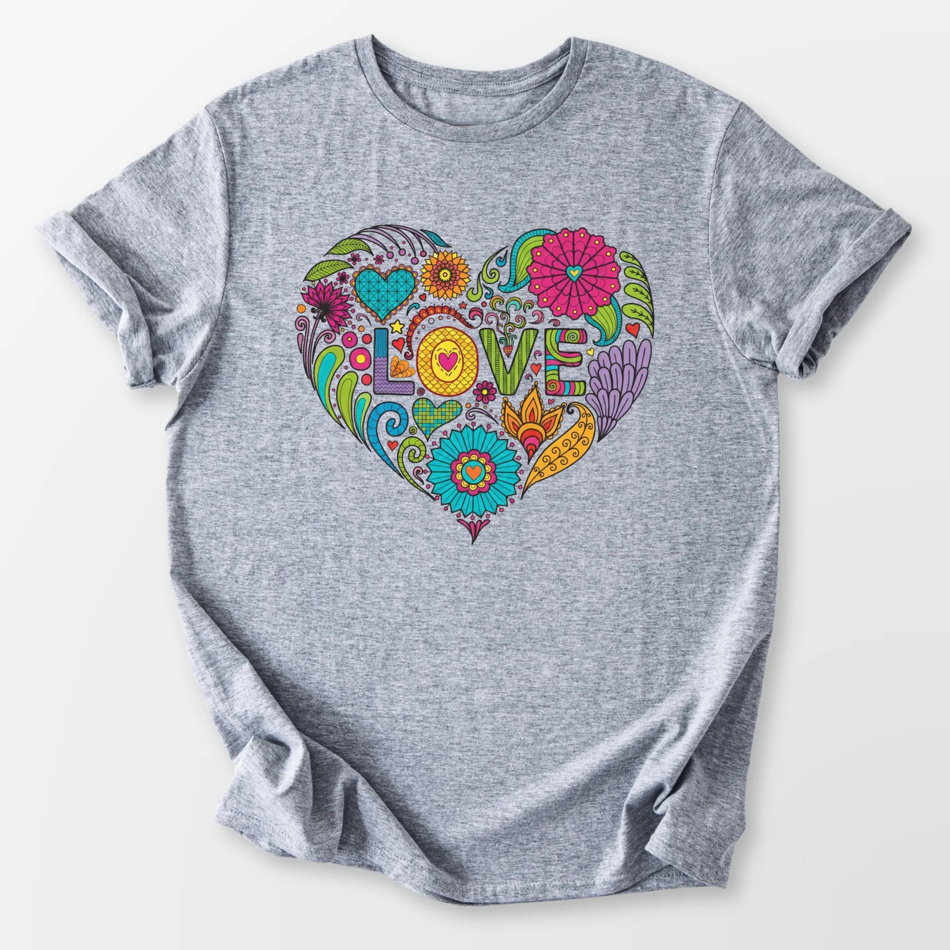 Love in Full Color Tee Sport Grey T-Shirt
