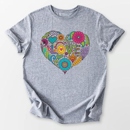 Love in Full Color Tee Sport Grey T-Shirt